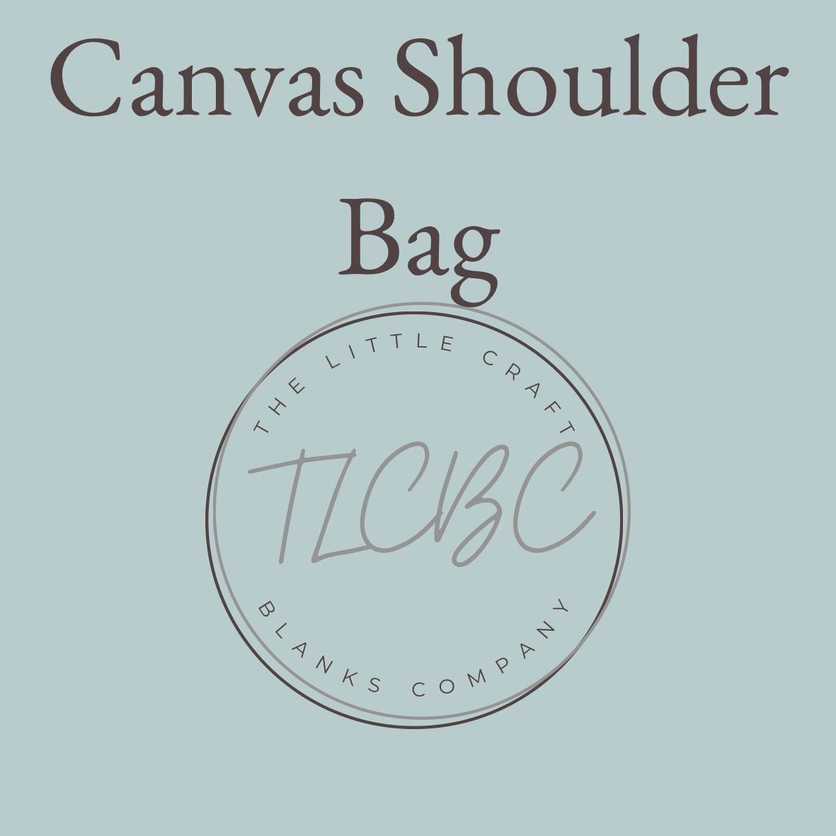 Canvas Shoulder Bag - Black