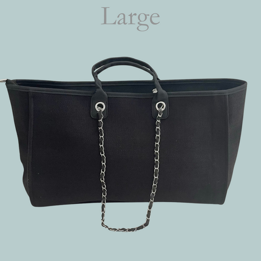 Large Canvas Tote - Black