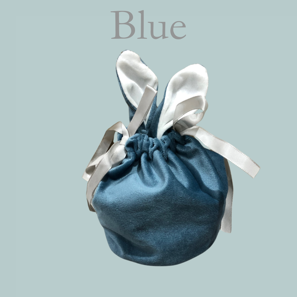 Easter Bunny Pouch - Blue