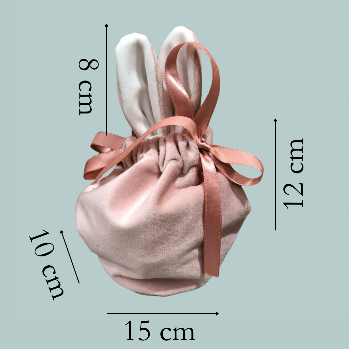 Easter Bunny Pouch - Grey