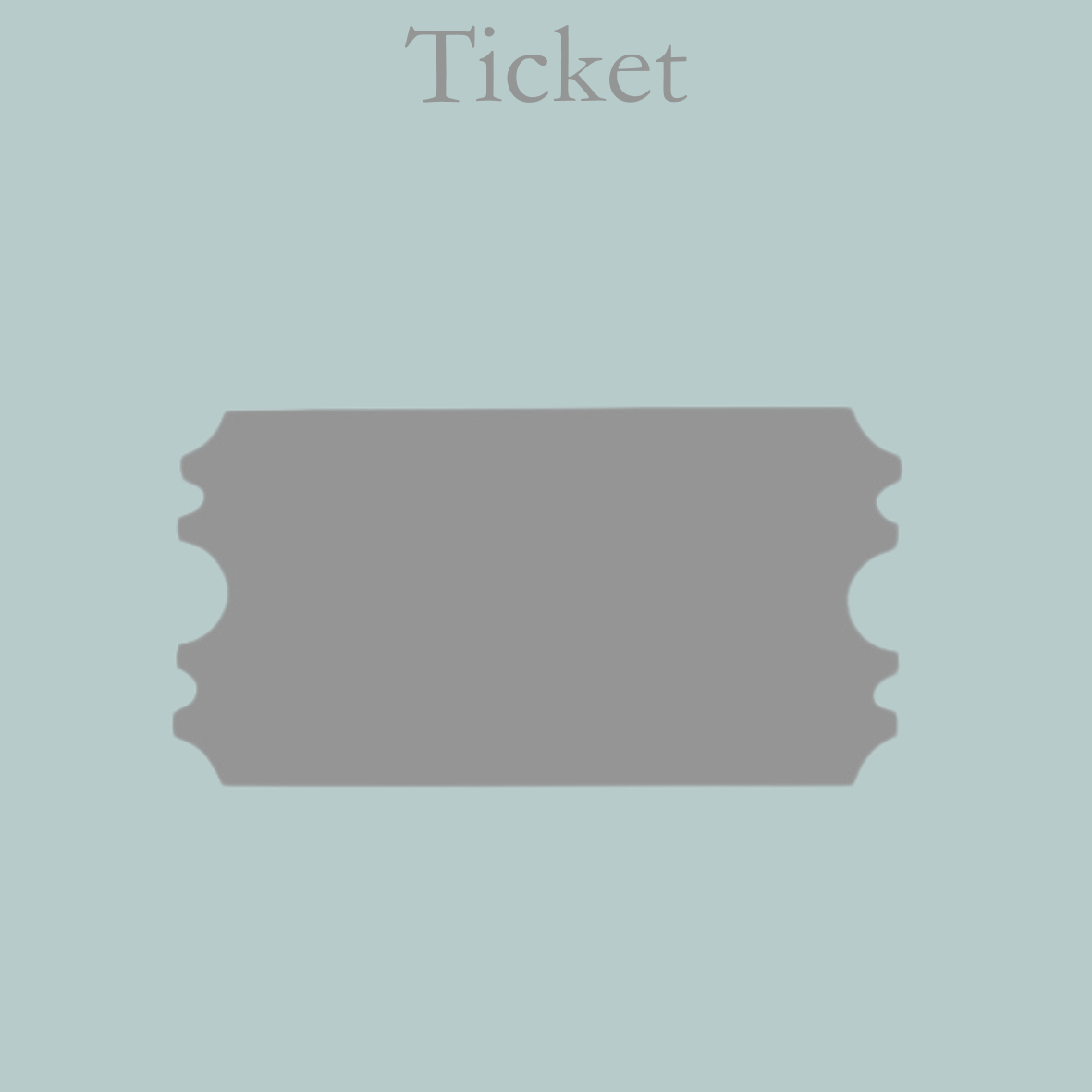 Acrylic Craft Blank - White Ticket