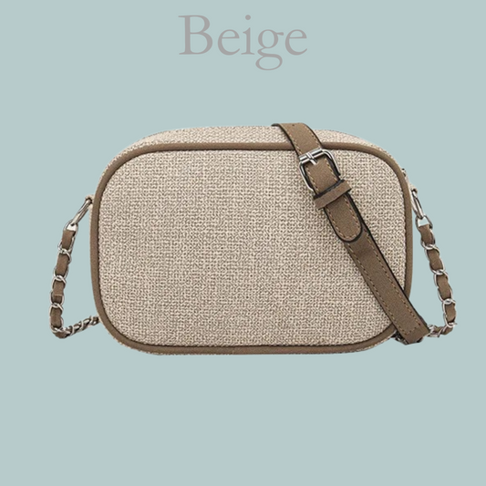 Canvas Shoulder Bag - Beige