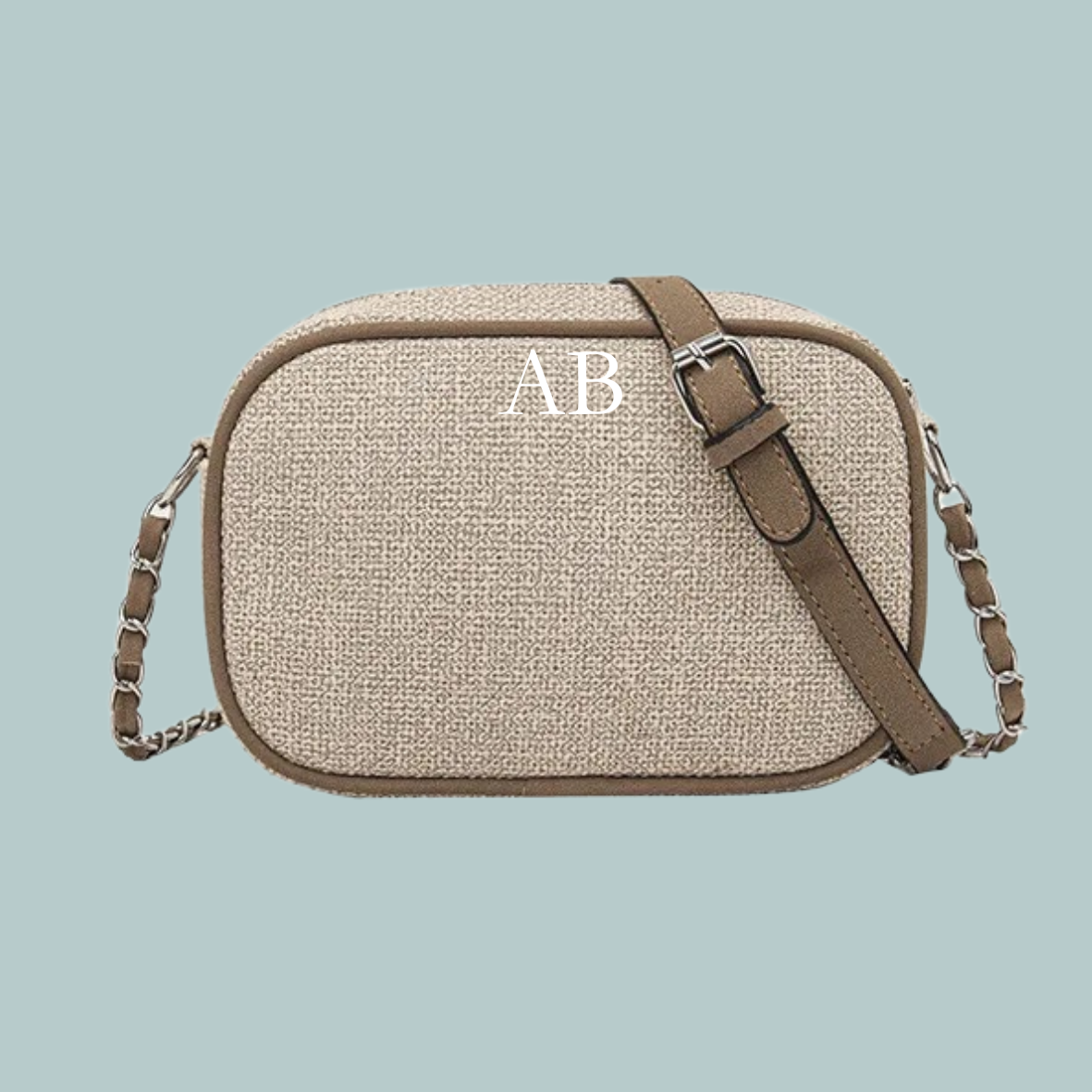 Canvas Shoulder Bag - Beige