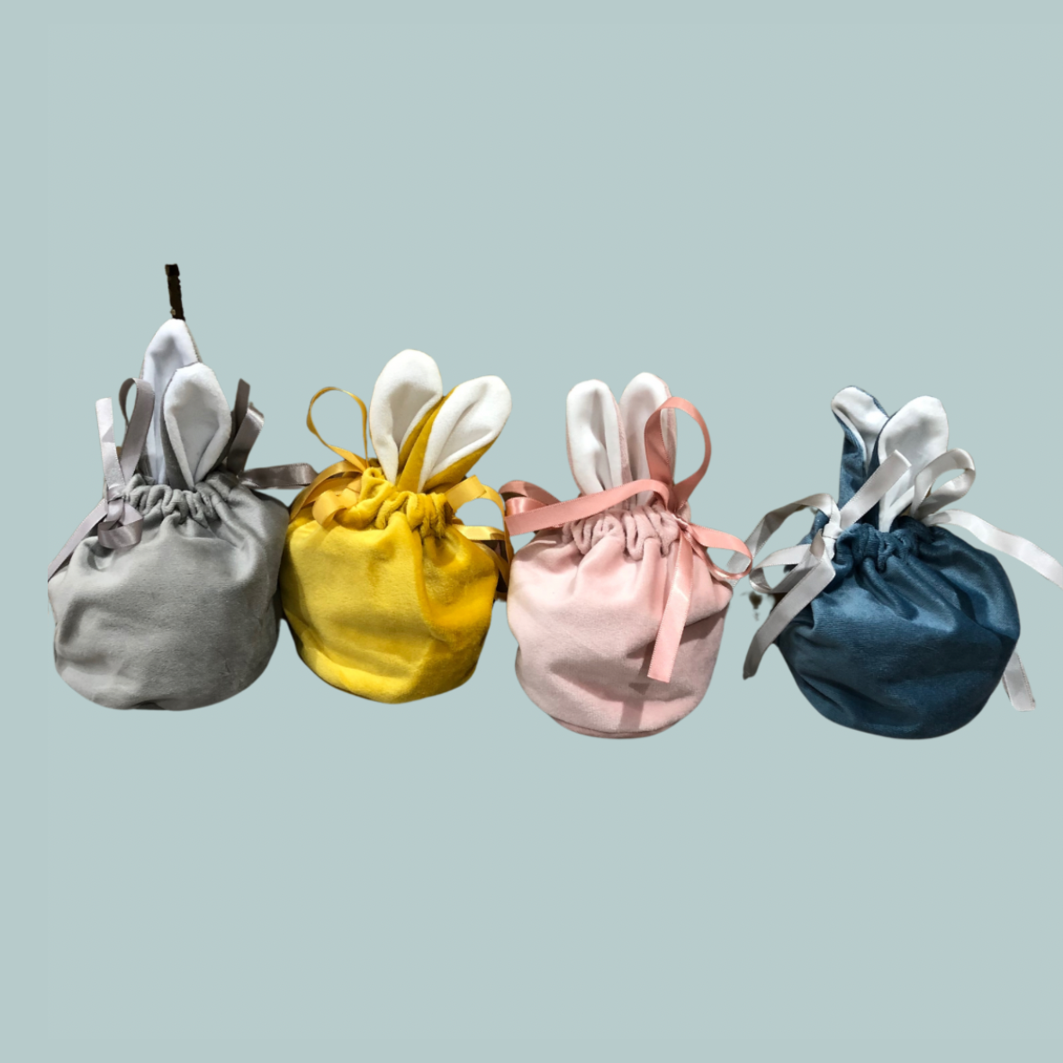 Easter Bunny Pouch - Grey