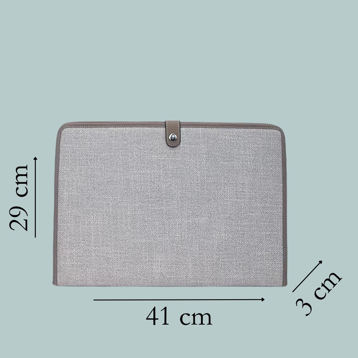 Canvas Ipad & Document Holder - Grey