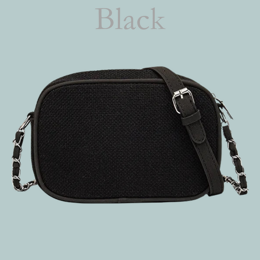 Canvas Shoulder Bag - Black