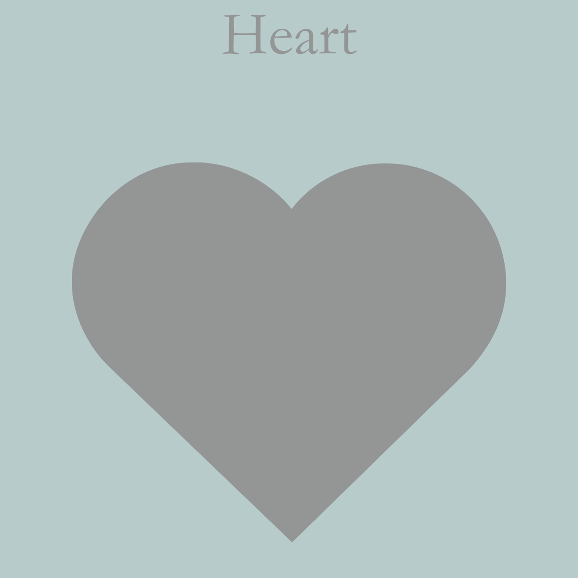 Acrylic Craft Blank - Clear Heart