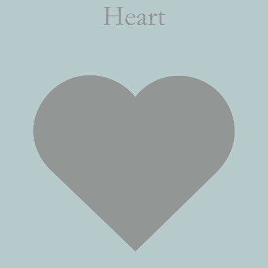 Acrylic Craft Blank - Clear Heart