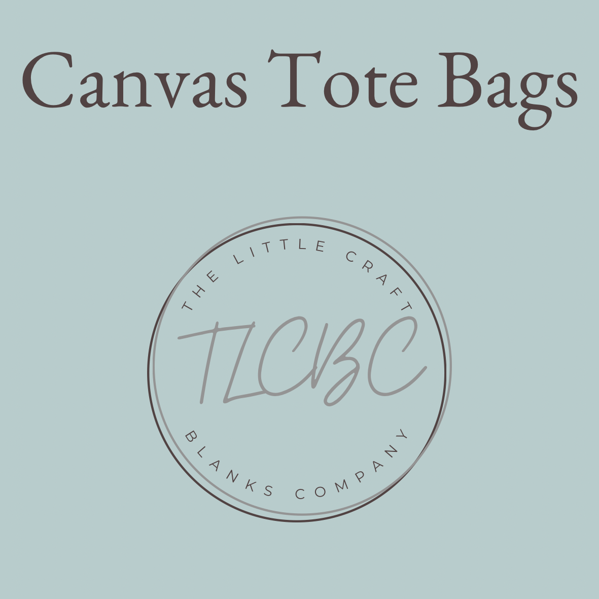 Small Canvas Tote - White & Black