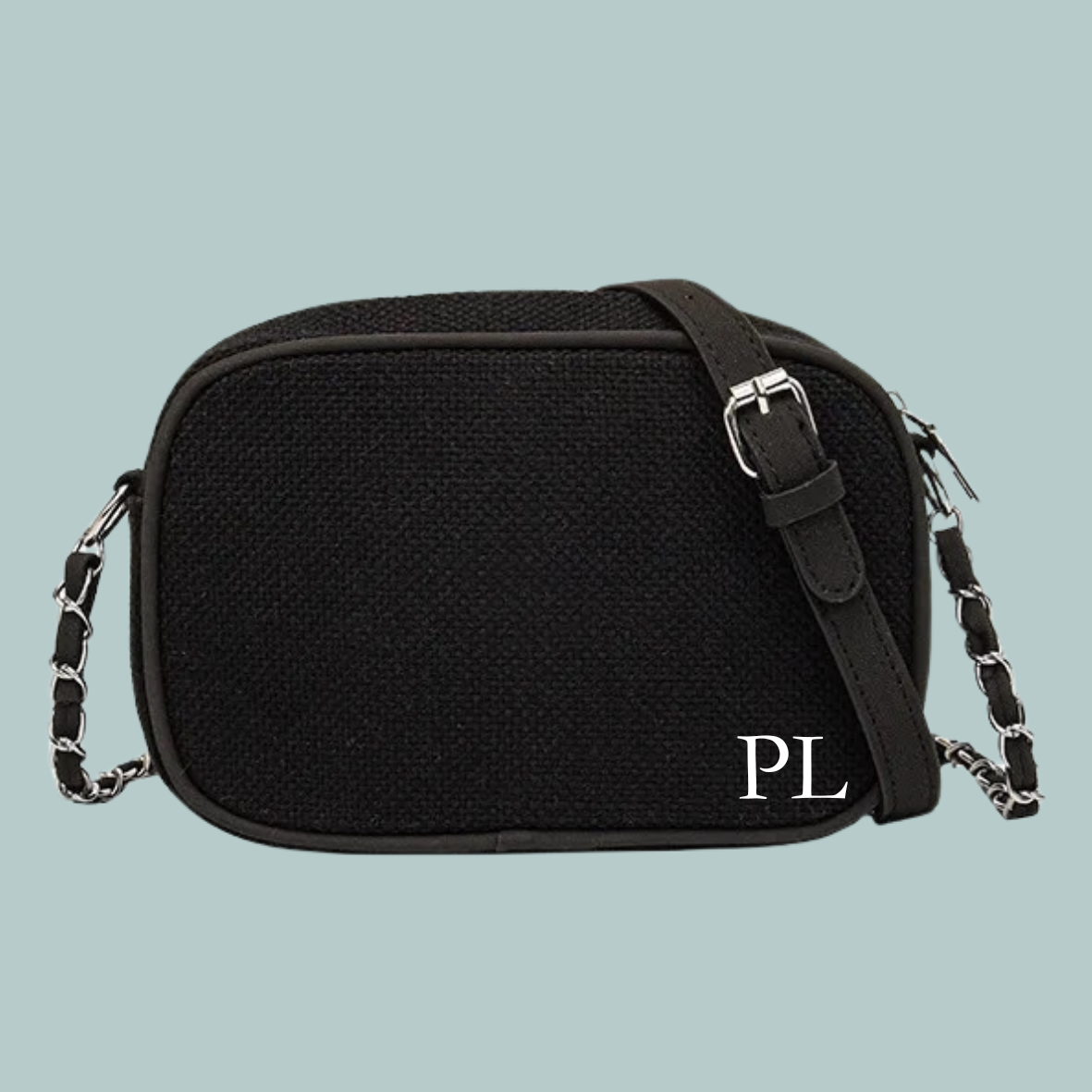 Canvas Shoulder Bag - Black