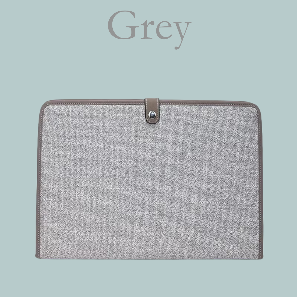 Canvas Ipad & Document Holder - Grey