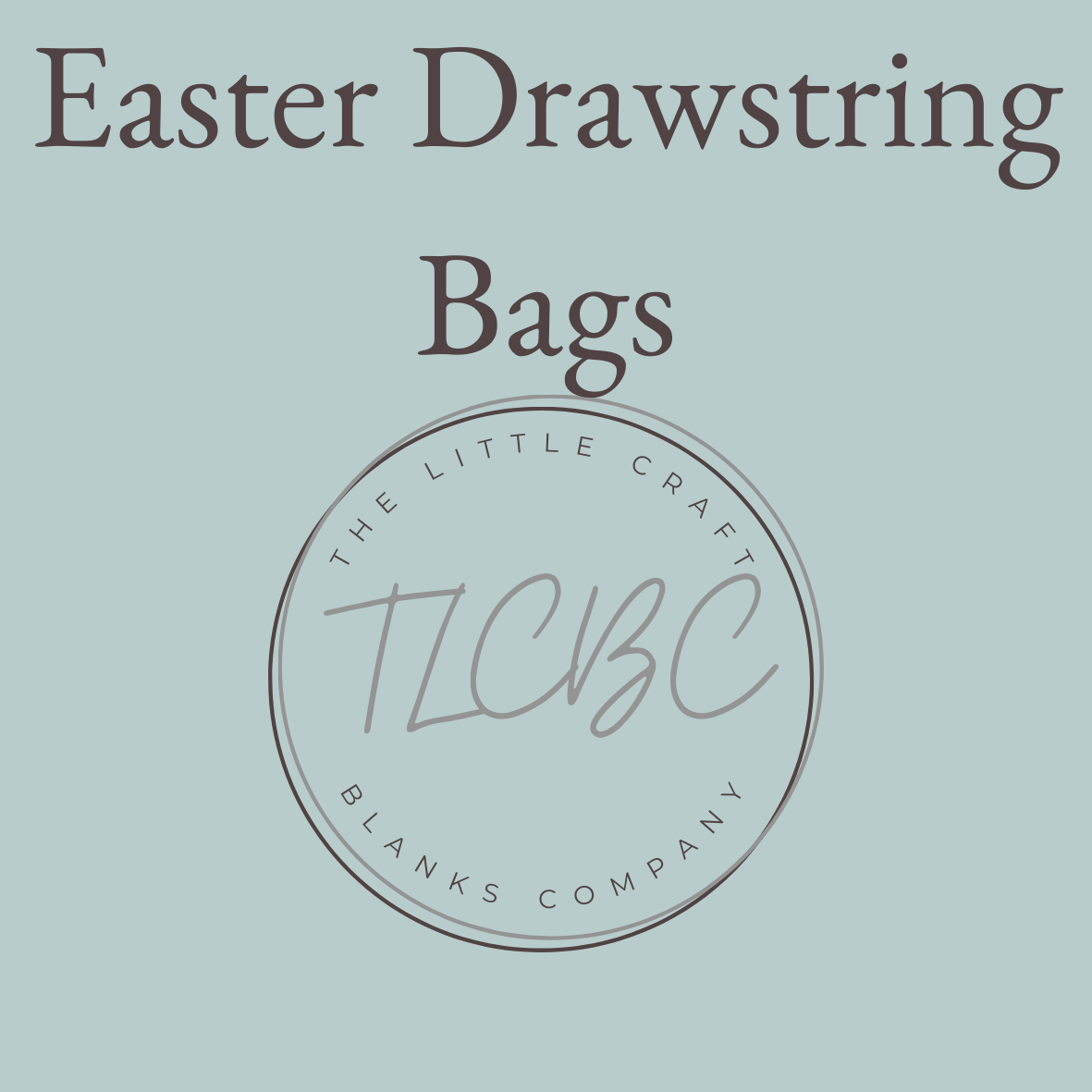 Easter Bunny Drawstring Bag - Purple